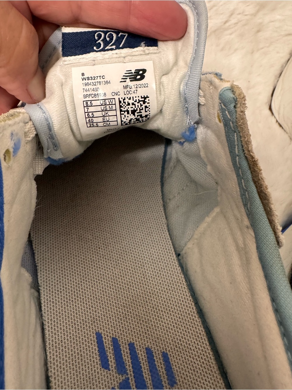 New Balance Light Blue & Tan Trail-Inspired Sneakers - Picture 6 of 8